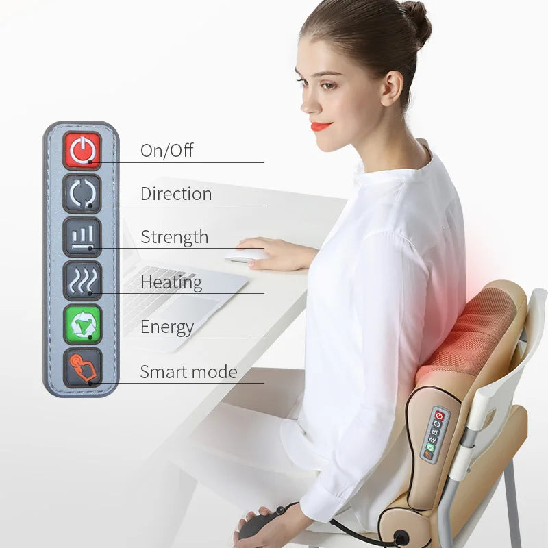 Ergonomisches Massagekissen für Nacken & Schultern