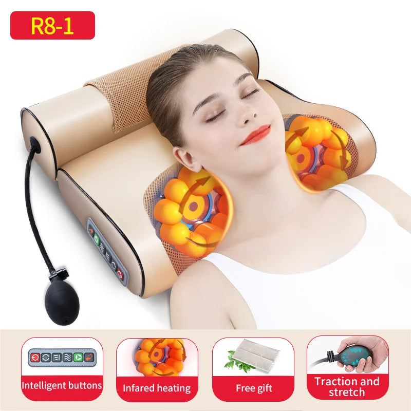 Ergonomisches Massagekissen für Nacken & Schultern