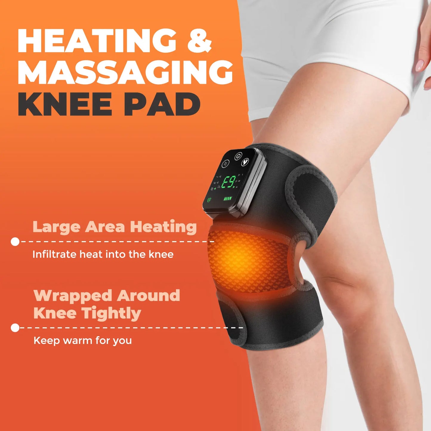 Kabellose Heiz- & Massage-Kniebandage