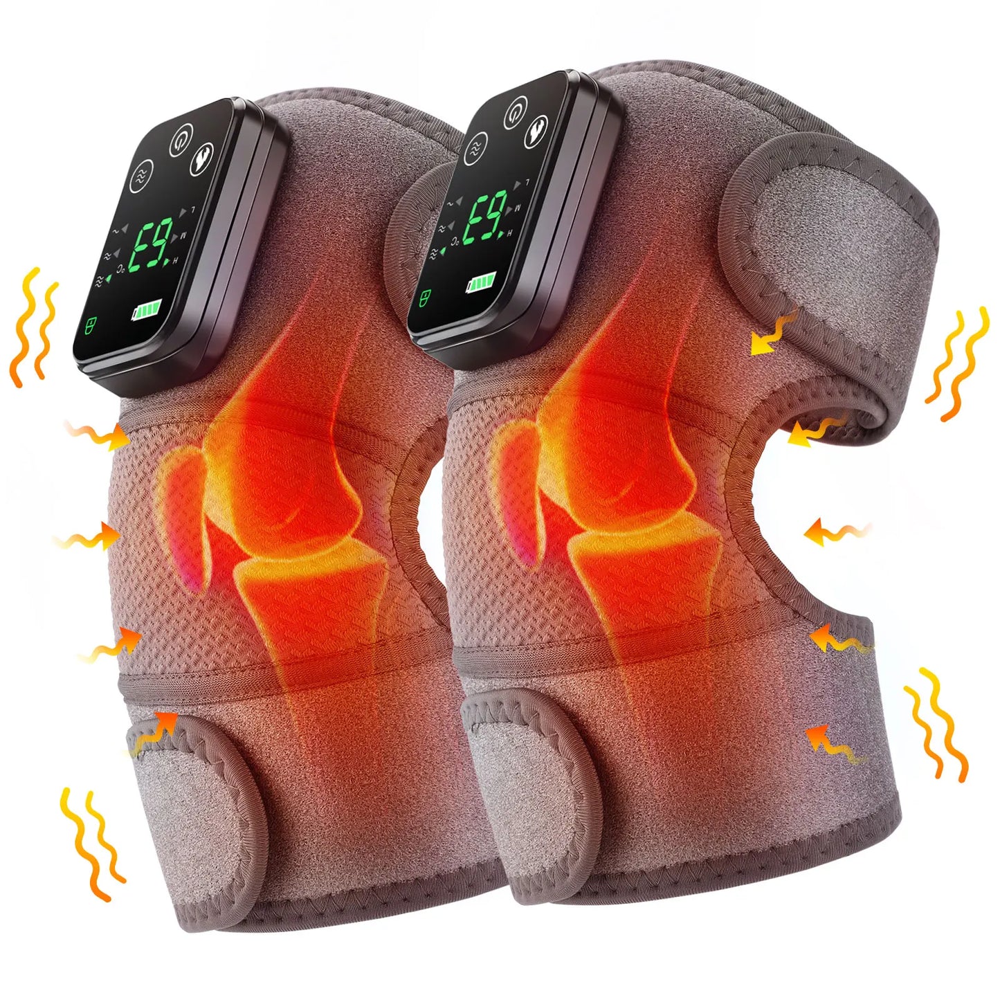 Elektrische Heiz- & Massage-Kniebandage