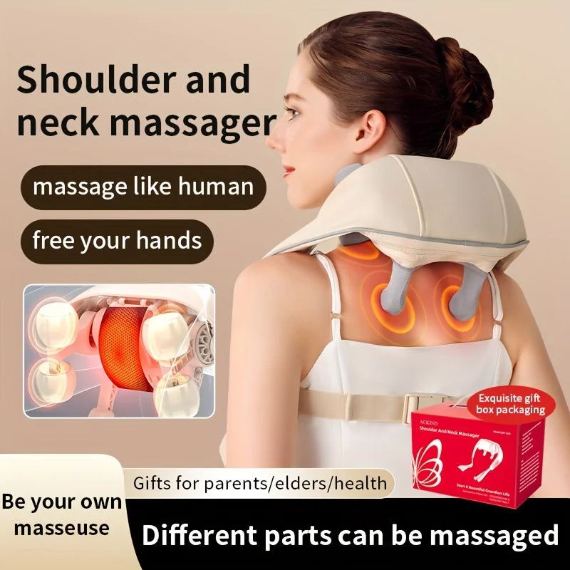 Kabelloses Nackenmassagegerät mit Wärmefunktion