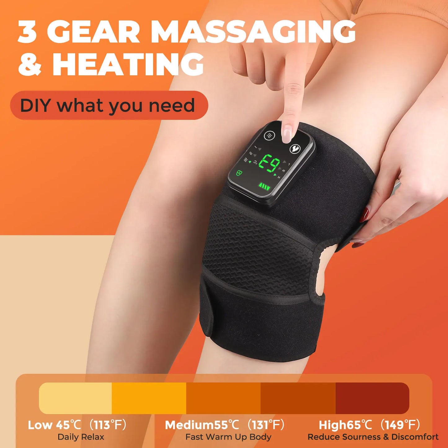 Kabellose Heiz- & Massage-Kniebandage