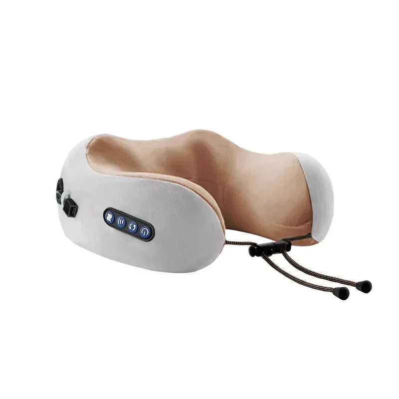 Kabelloses U-förmiges Nackenmassagekissen mit Wärmefunktion