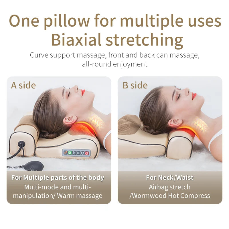 Ergonomisches Massagekissen für Nacken & Schultern