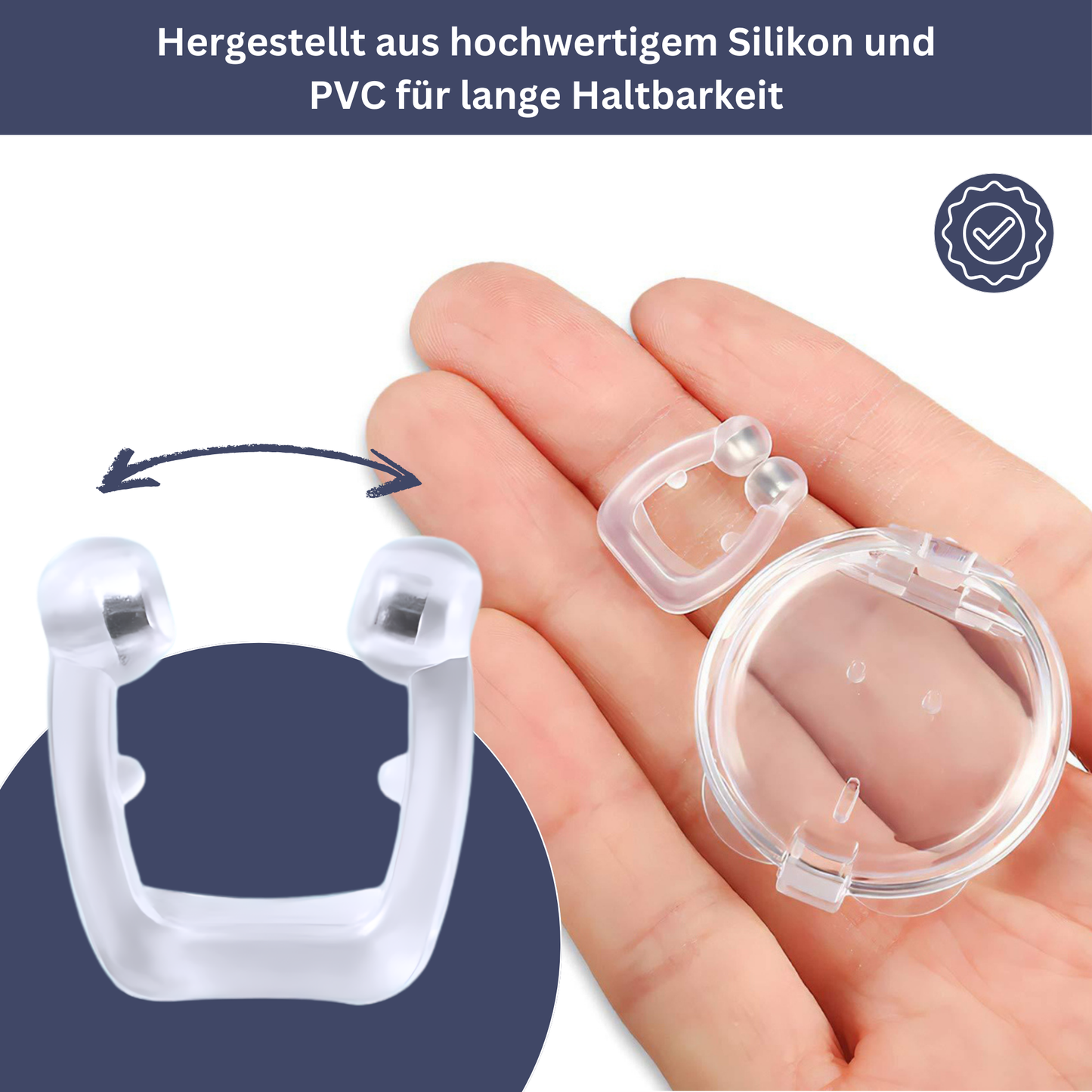 Magnetischer Anti-Schnarch-Nasenclip
