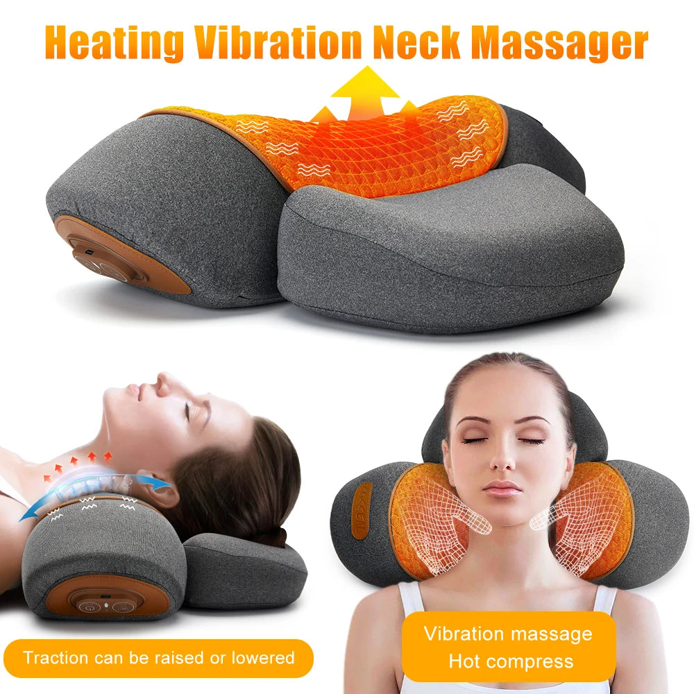Beheiztes Nackenstützkissen mit Massage