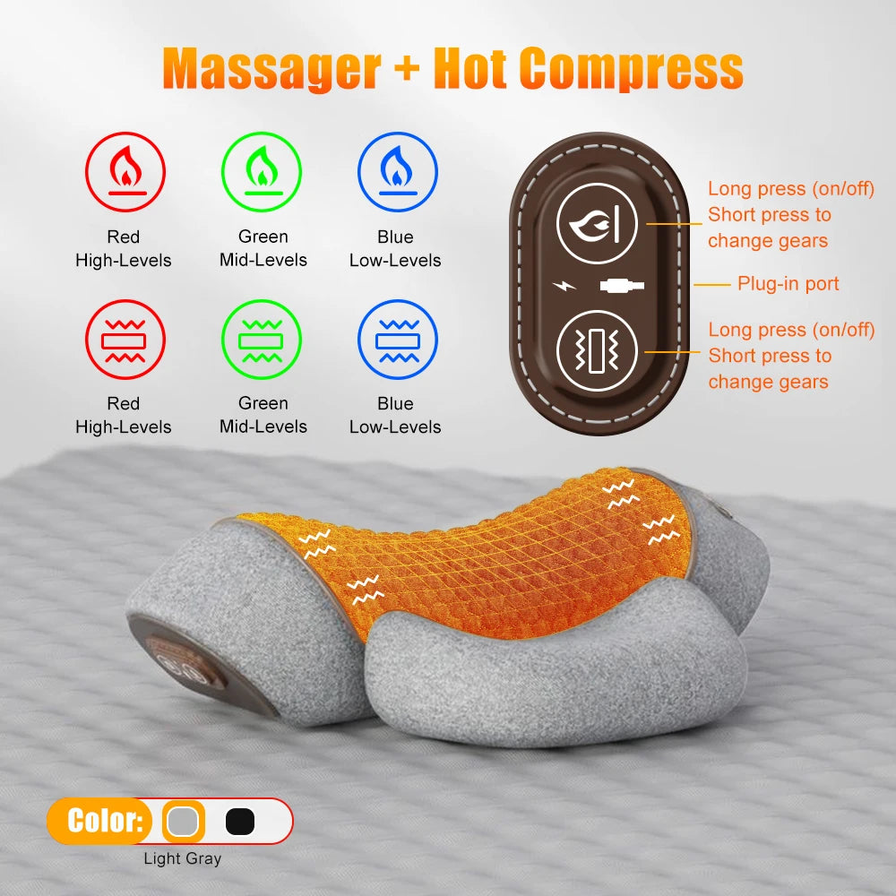 Beheiztes Nackenstützkissen mit Massage