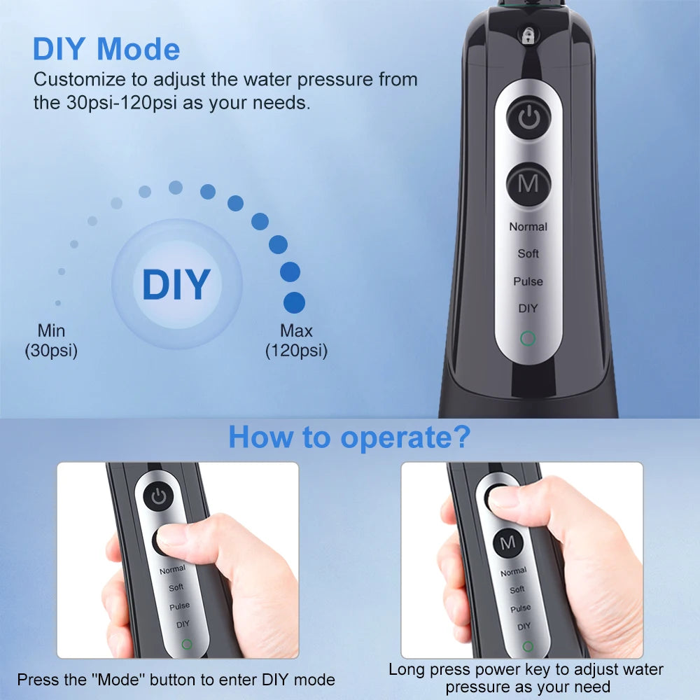 Kabelloser Wasserdruck-Zahnreiniger – Effektive Mundhygiene