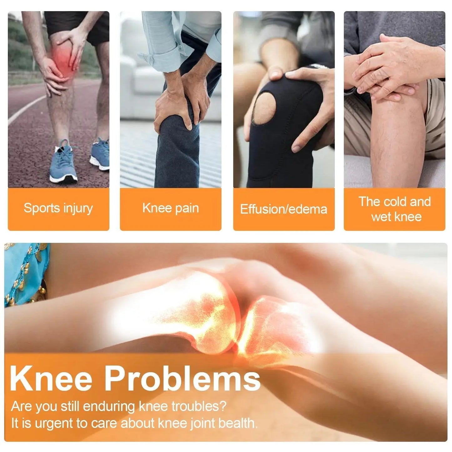 Kabelloses Heiz-Massagegerät für Knie