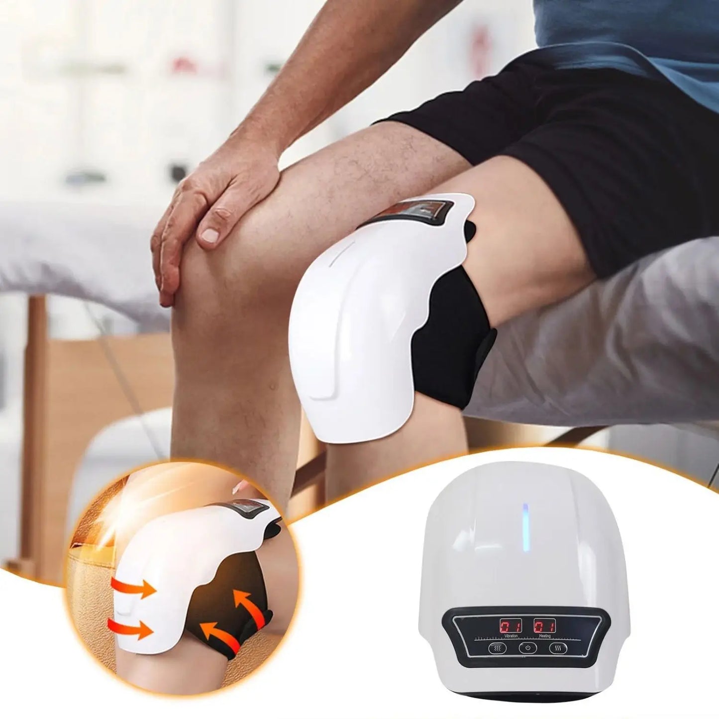 Kabelloses Heiz-Massagegerät für Knie